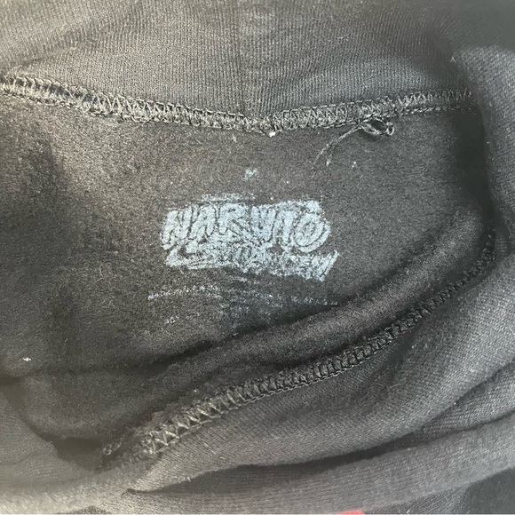 Naruto Shippuden Sasuke Uchiha Anime Manga TV Sweatshirt Hoodie Mens Med Black - Picture 9 of 9